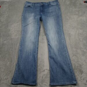 Wrangler Jeans Womens 15 Blue Denim Bootcut‎ Western Workwear Casual